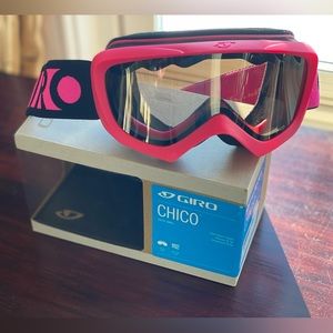 Giro Chico youth small pink and black goggles